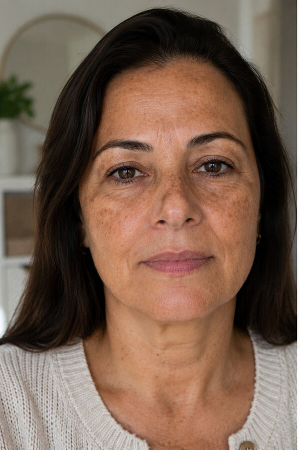 Smoother, firmer-looking skin — before